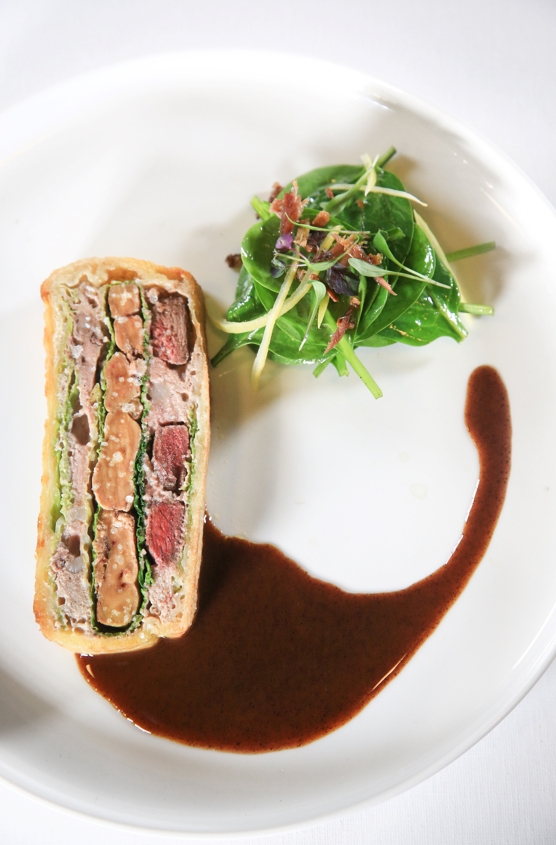 Pita de foie gras et pigeon