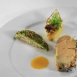 foie gras contise au magret de canard fume poche entier liveche julien schaffhauser